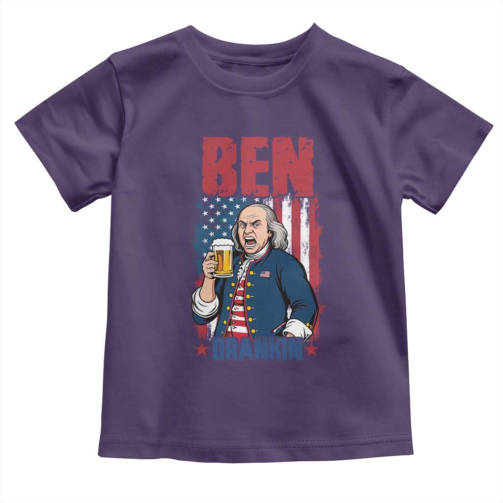 Benjamin Franklin Toddler T Shirt Funny Patriotic Founding Father