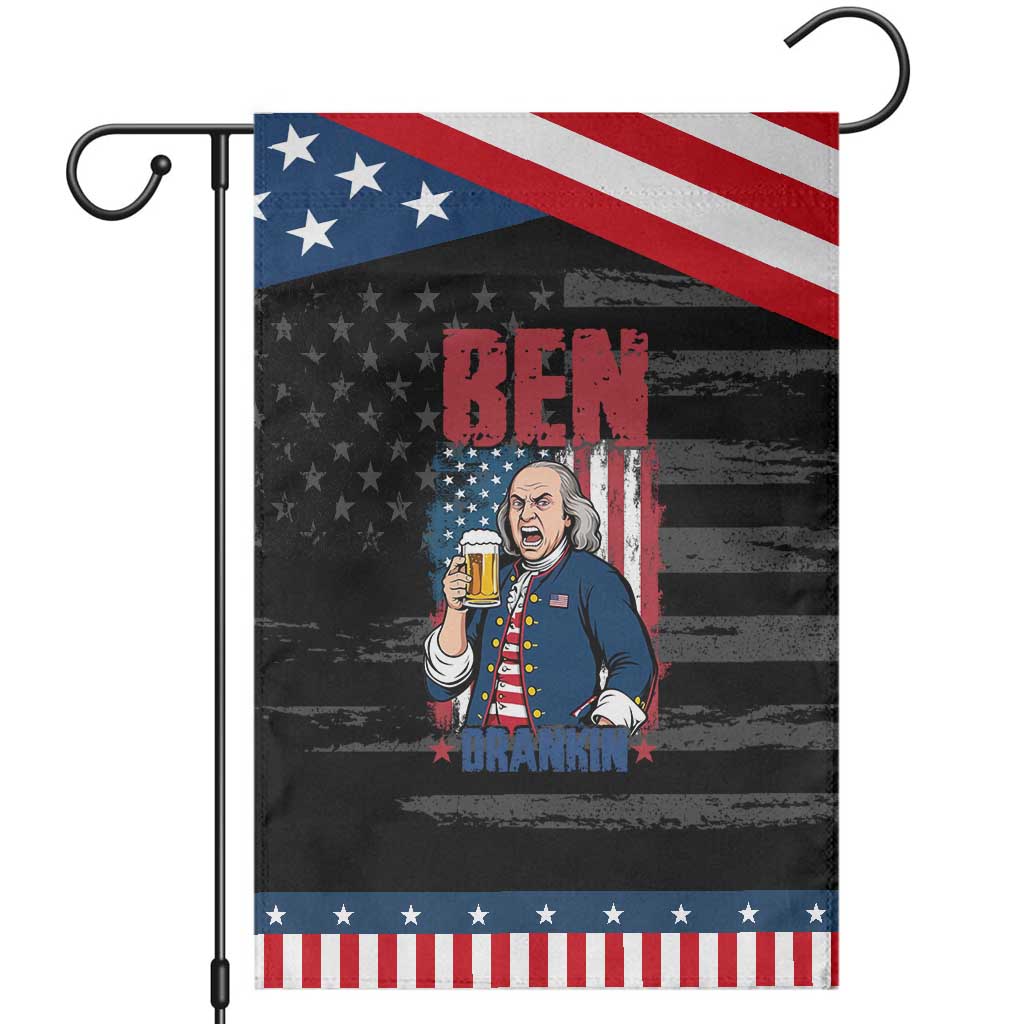 Benjamin Franklin Garden Flag Funny Patriotic Founding Father
