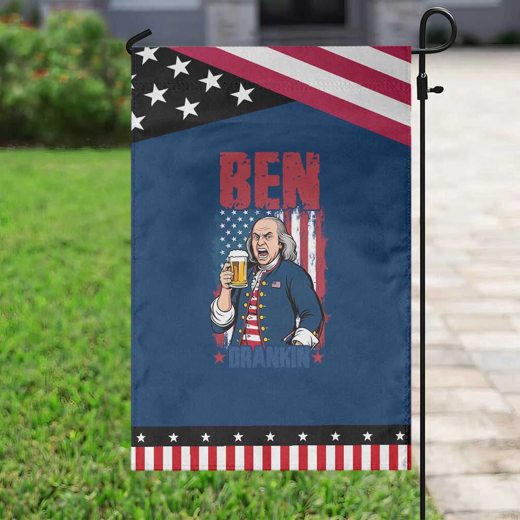Benjamin Franklin Garden Flag Funny Patriotic Founding Father
