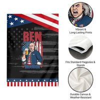Benjamin Franklin Garden Flag Funny Patriotic Founding Father
