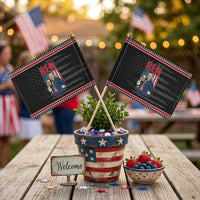 Benjamin Franklin Patriotic Handheld Flag Funny Patriotic Founding Father