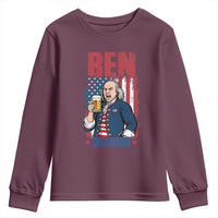 Benjamin Franklin Youth Sweatshirt Funny Patriotic Founding Father