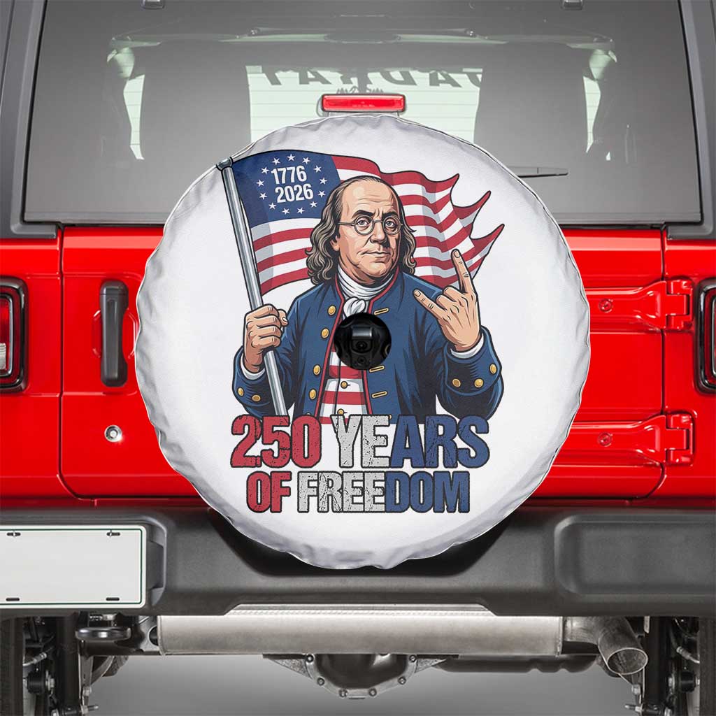Patriotic Benjamin Franklin Spare Tire Cover 250 Years Of Freedom