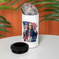 Patriotic Benjamin Franklin 4 in 1 Can Cooler Tumbler 250 Years Of Freedom