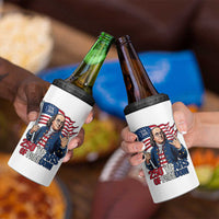 Patriotic Benjamin Franklin 4 in 1 Can Cooler Tumbler 250 Years Of Freedom