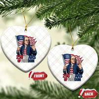 Patriotic Benjamin Franklin Ceramic Ornament 250 Years Of Freedom
