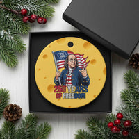 Patriotic Benjamin Franklin Ceramic Ornament 250 Years Of Freedom