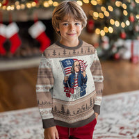 Patriotic Benjamin Franklin Ugly Christmas Sweater 250 Years Of Freedom