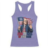 Patriotic Benjamin Franklin Racerback Tank Top 250 Years Of Freedom