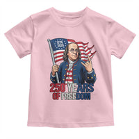 Patriotic Benjamin Franklin Toddler T Shirt 250 Years Of Freedom