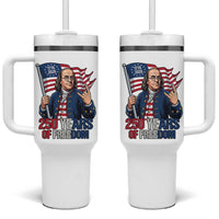 Patriotic Benjamin Franklin Tumbler With Handle 250 Years Of Freedom