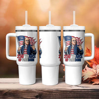 Patriotic Benjamin Franklin Tumbler With Handle 250 Years Of Freedom