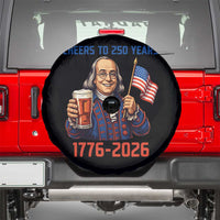 Funny Benjamin Franklin Spare Tire Cover Cheers To 250 Years