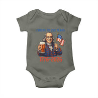 Funny Benjamin Franklin Baby Onesie Cheers To 250 Years