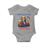 Funny Benjamin Franklin Baby Onesie Cheers To 250 Years