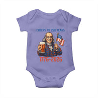 Funny Benjamin Franklin Baby Onesie Cheers To 250 Years