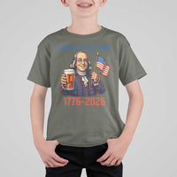 Funny Benjamin Franklin T Shirt For Kid Cheers To 250 Years