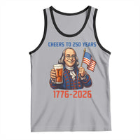 Funny Benjamin Franklin Tank Top Cheers To 250 Years