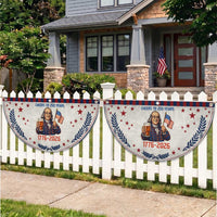 Funny Benjamin Franklin Patriotic Fan Flag Cheers To 250 Years