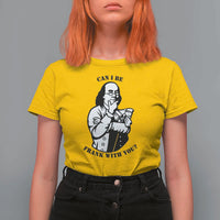 Funny Benjamin Franklin T Shirt For Women Can I Be Frank With You