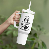 Funny Benjamin Franklin Tumbler With Handle Can I Be Frank With You