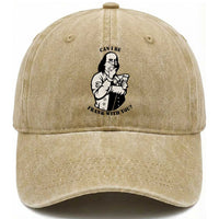 Funny Benjamin Franklin Washed Cotton Baseball Cap Can I Be Frank With You