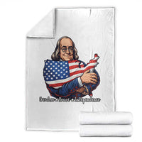 Benjamin Franklin Throw Blanket Freedom Liberty Independence American History