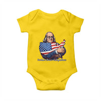 Benjamin Franklin Baby Onesie Freedom Liberty Independence American History