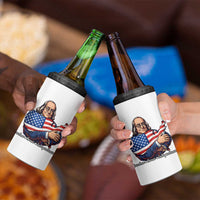 Benjamin Franklin 4 in 1 Can Cooler Tumbler Freedom Liberty Independence American History