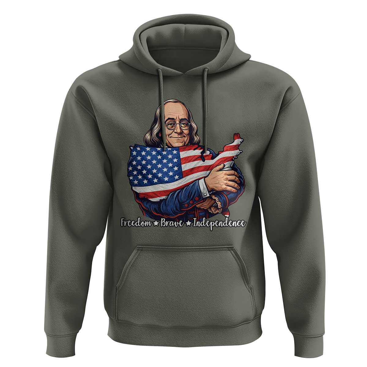 Benjamin Franklin Hoodie Freedom Liberty Independence American History