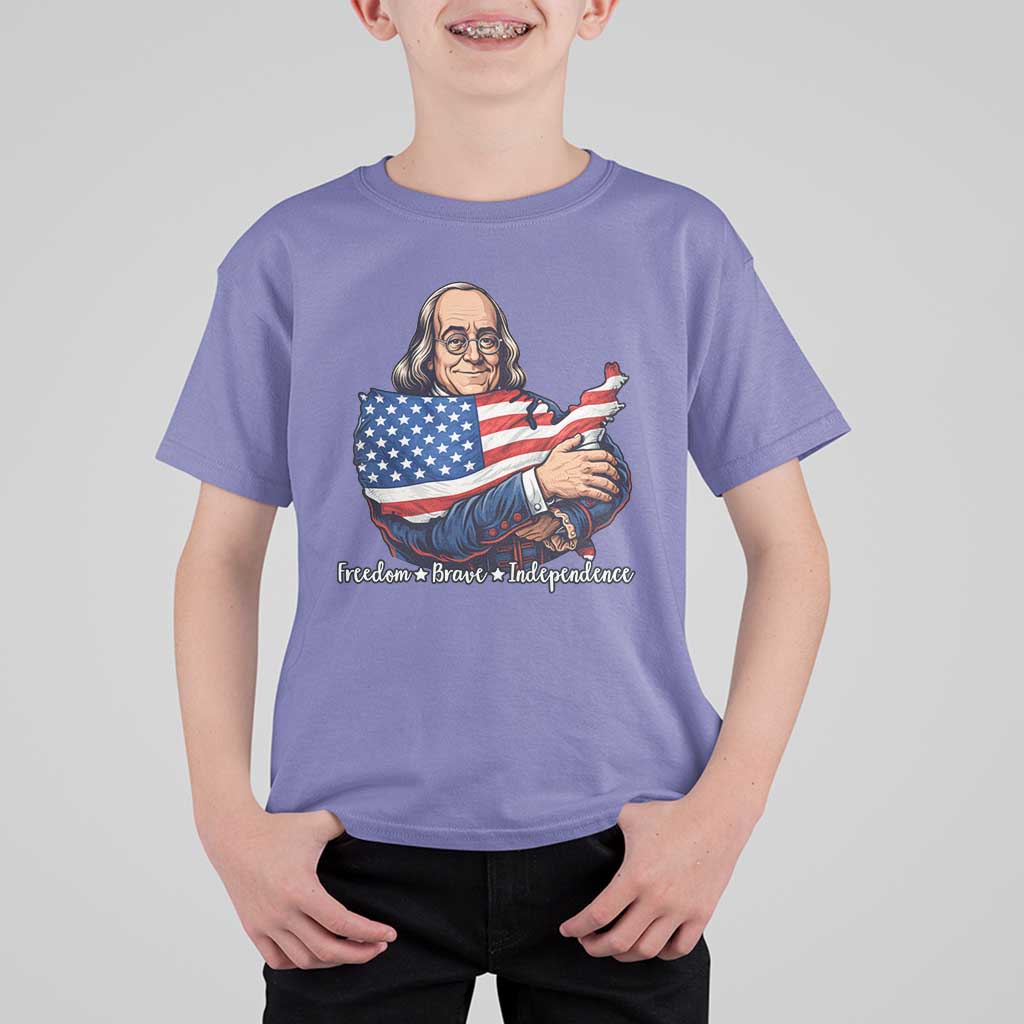 Benjamin Franklin T Shirt For Kid Freedom Liberty Independence American History