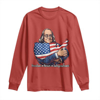 Benjamin Franklin Long Sleeve Shirt Freedom Liberty Independence American History