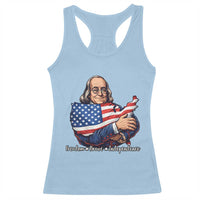 Benjamin Franklin Racerback Tank Top Freedom Liberty Independence American History