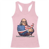 Benjamin Franklin Racerback Tank Top Freedom Liberty Independence American History