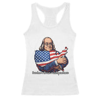 Benjamin Franklin Racerback Tank Top Freedom Liberty Independence American History