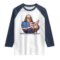 Benjamin Franklin Raglan Shirt Freedom Liberty Independence American History