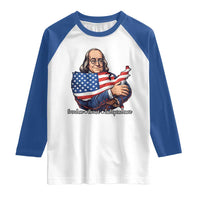 Benjamin Franklin Raglan Shirt Freedom Liberty Independence American History