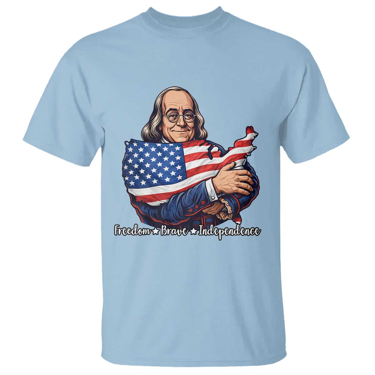 Benjamin Franklin T Shirt Freedom Liberty Independence American History