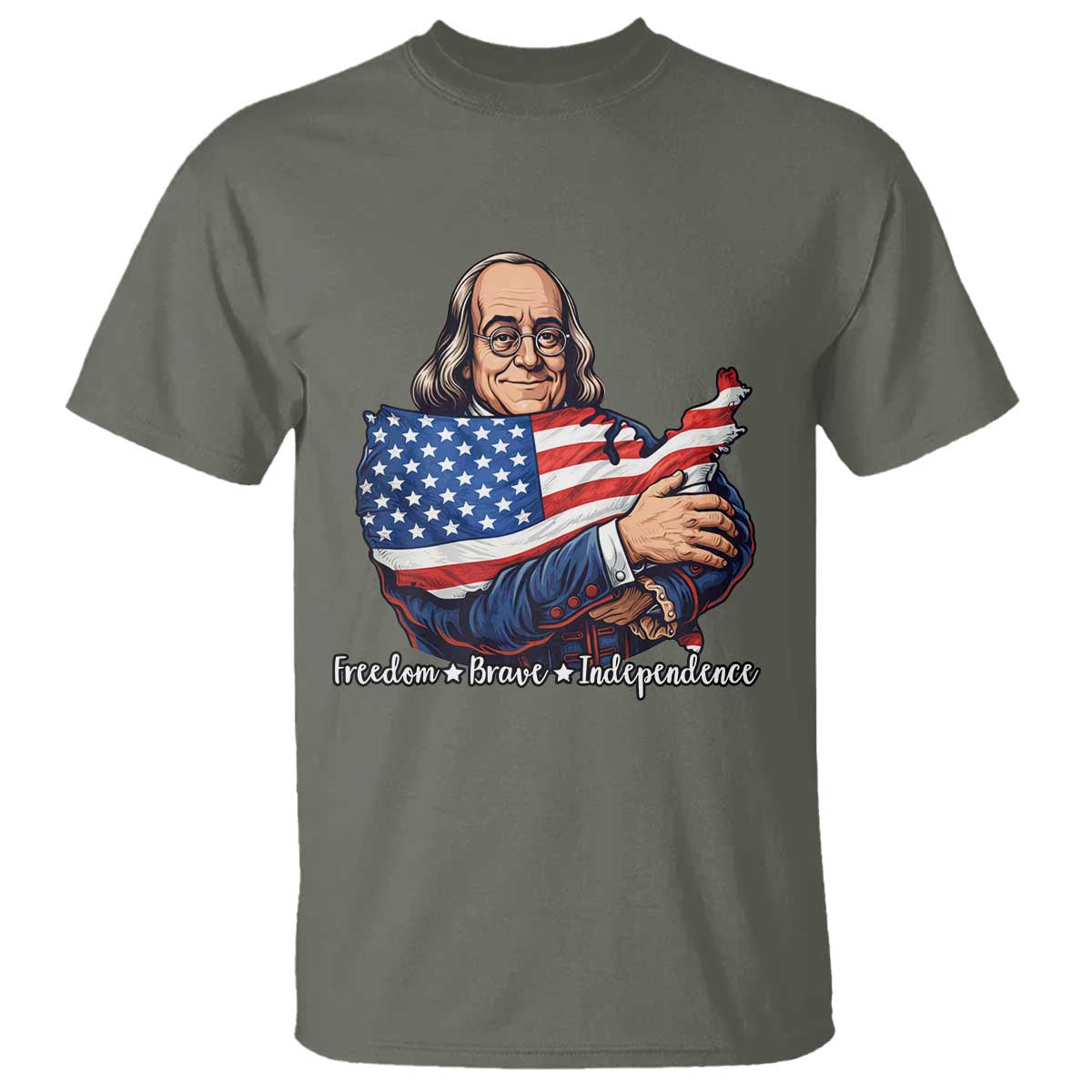 Benjamin Franklin T Shirt Freedom Liberty Independence American History
