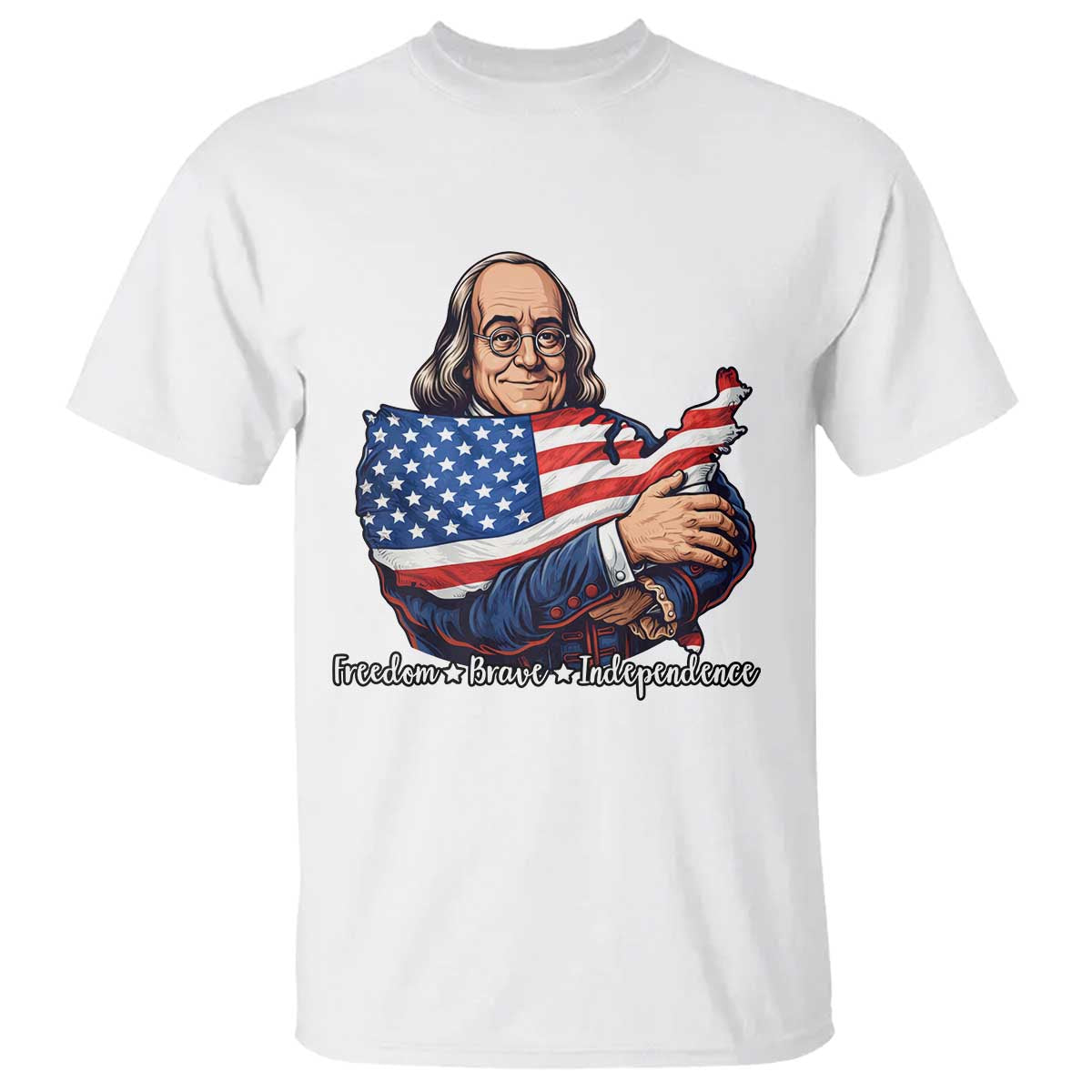 Benjamin Franklin T Shirt Freedom Liberty Independence American History