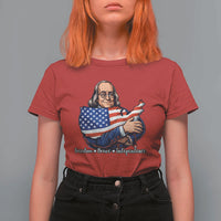 Benjamin Franklin T Shirt For Women Freedom Liberty Independence American History