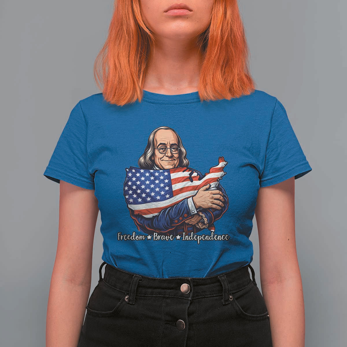 Benjamin Franklin T Shirt For Women Freedom Liberty Independence American History