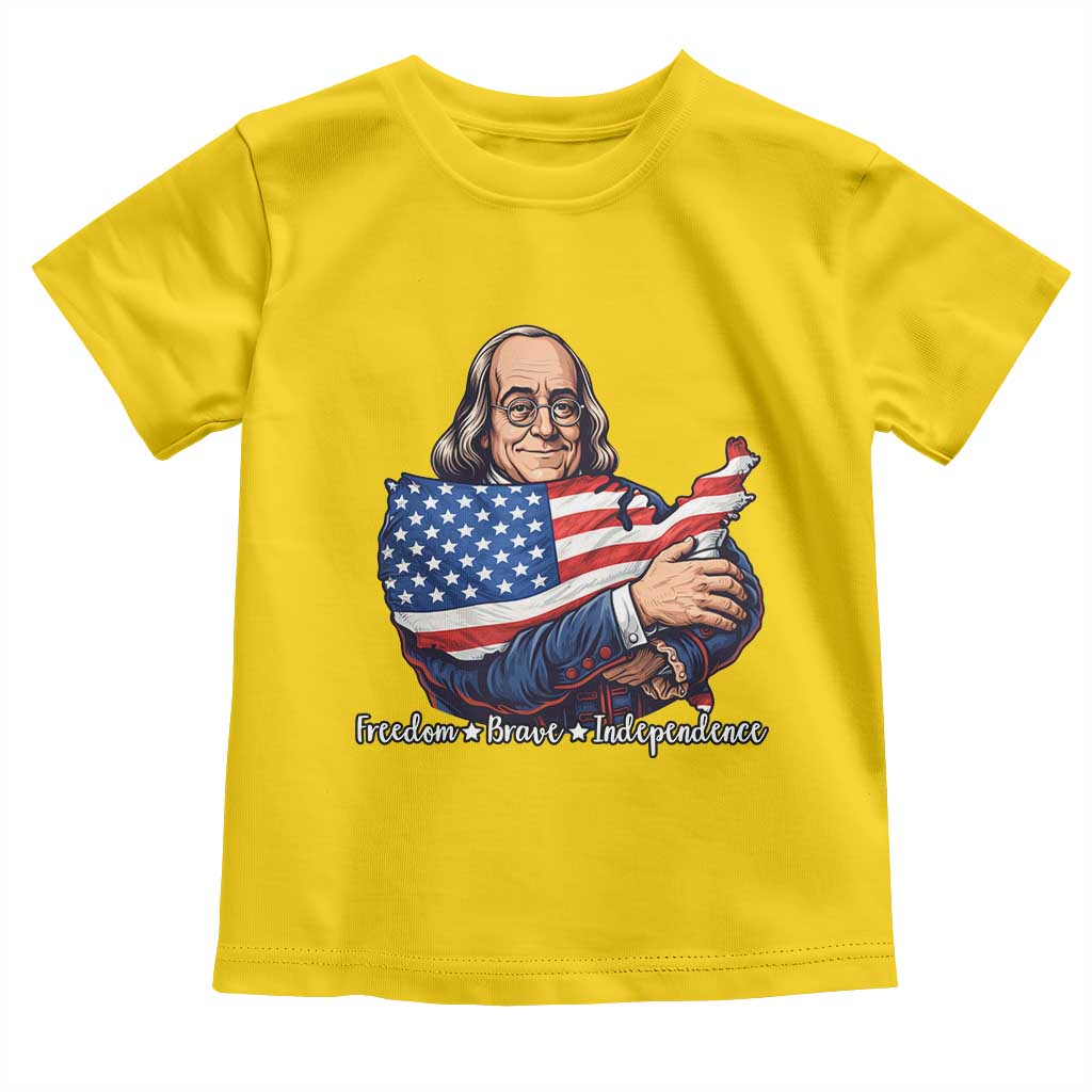 Benjamin Franklin Toddler T Shirt Freedom Liberty Independence American History