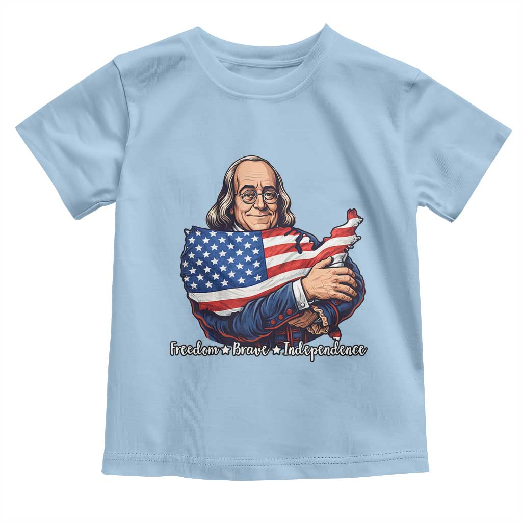 Benjamin Franklin Toddler T Shirt Freedom Liberty Independence American History