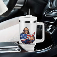 Benjamin Franklin Tumbler With Handle Freedom Liberty Independence American History