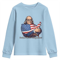 Benjamin Franklin Youth Sweatshirt Freedom Liberty Independence American History