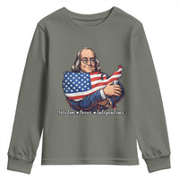 Benjamin Franklin Youth Sweatshirt Freedom Liberty Independence American History