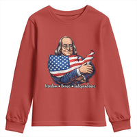 Benjamin Franklin Youth Sweatshirt Freedom Liberty Independence American History