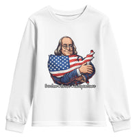 Benjamin Franklin Youth Sweatshirt Freedom Liberty Independence American History