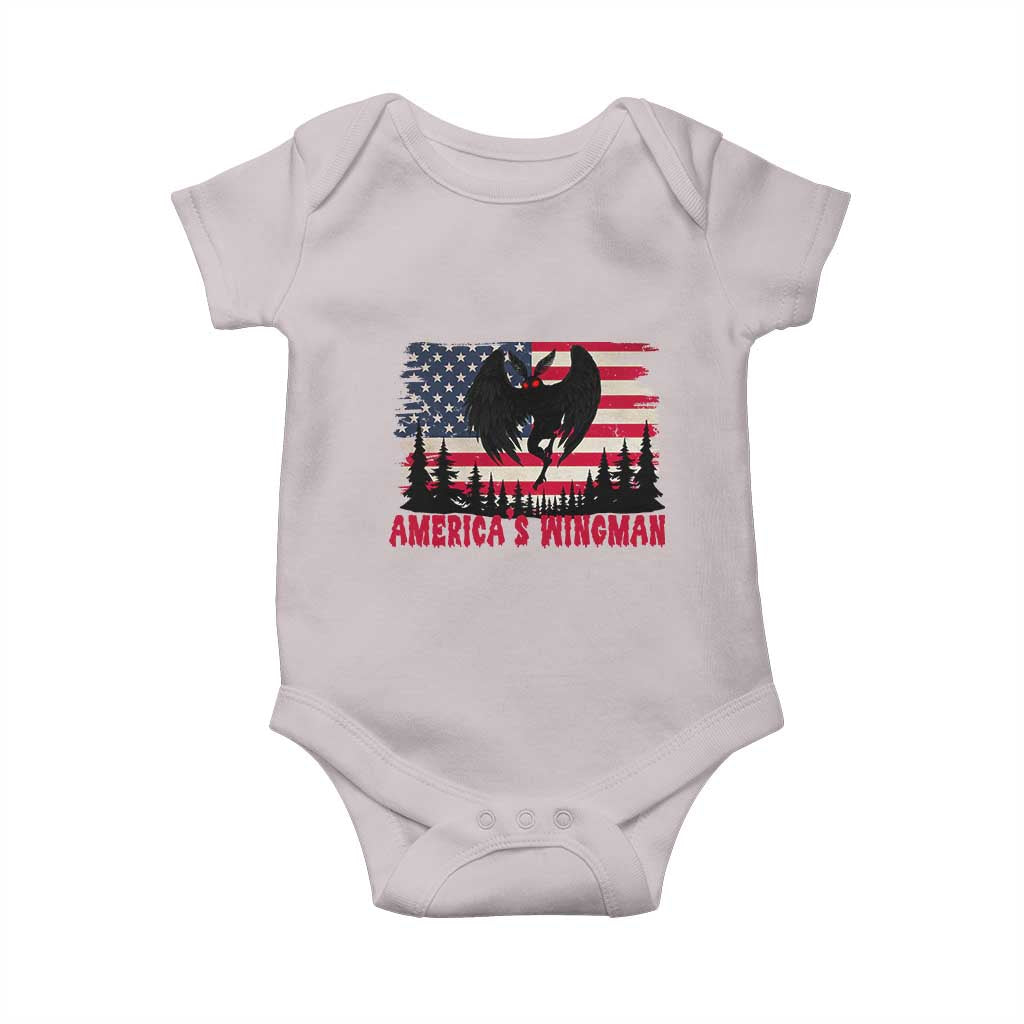 Mothman Americas Wingman Baby Onesie Funny Patriotic Cryptid